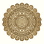 Conceptum Alfombra de 160 x 160 cm Crema